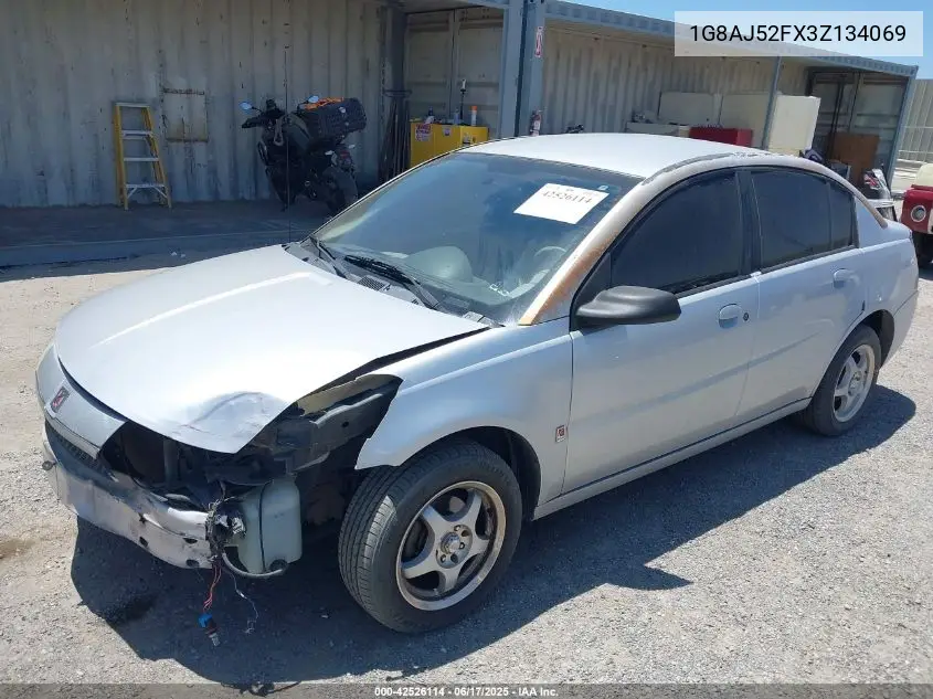 2003 Saturn Ion 2 VIN: 1G8AJ52FX3Z134069 Lot: 42526114