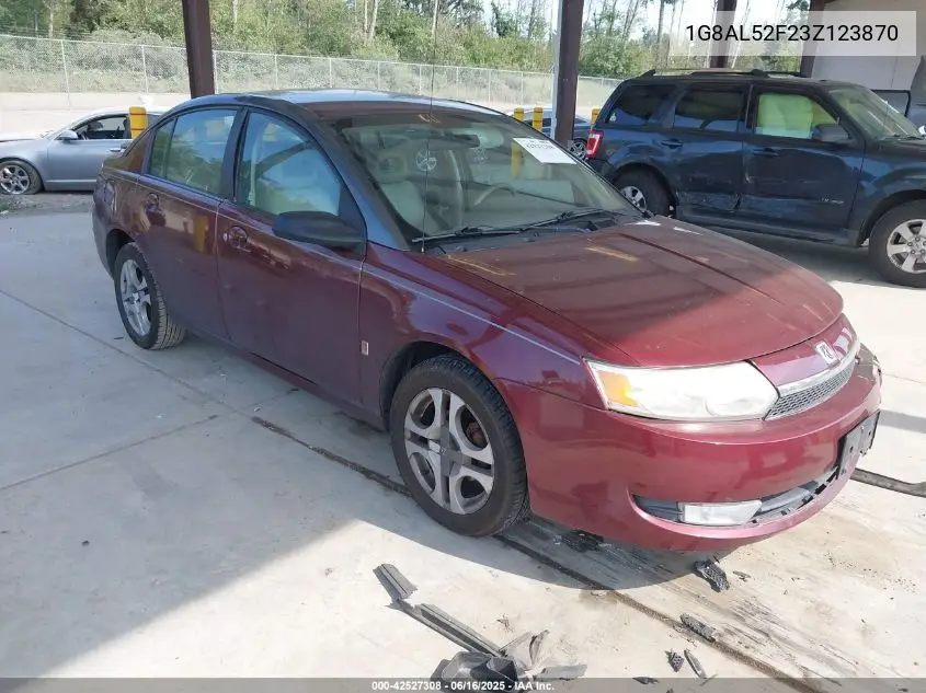 2003 Saturn Ion 3 VIN: 1G8AL52F23Z123870 Lot: 42527308