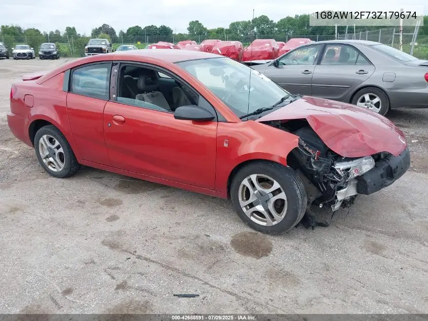 2003 Saturn Ion 3 VIN: 1G8AW12F73Z179674 Lot: 42688591