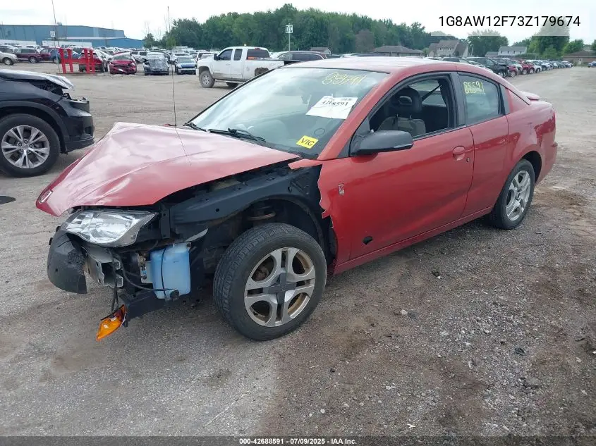 2003 Saturn Ion 3 VIN: 1G8AW12F73Z179674 Lot: 42688591