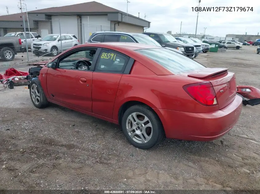 2003 Saturn Ion 3 VIN: 1G8AW12F73Z179674 Lot: 42688591