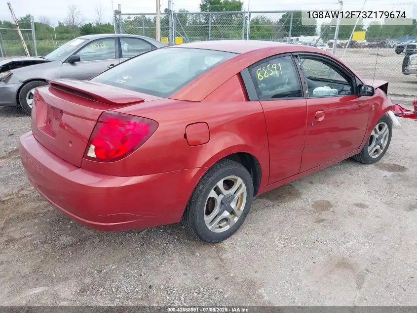 2003 Saturn Ion 3 VIN: 1G8AW12F73Z179674 Lot: 42688591