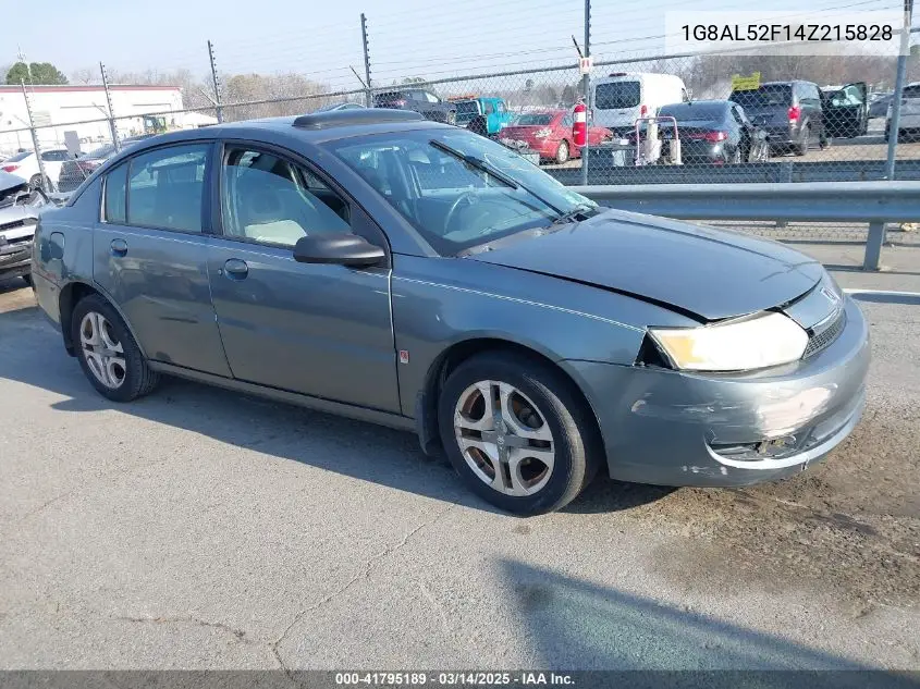2004 Saturn Ion 3 VIN: 1G8AL52F14Z215828 Lot: 41795189