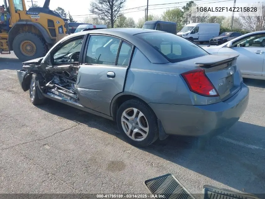 2004 Saturn Ion 3 VIN: 1G8AL52F14Z215828 Lot: 41795189