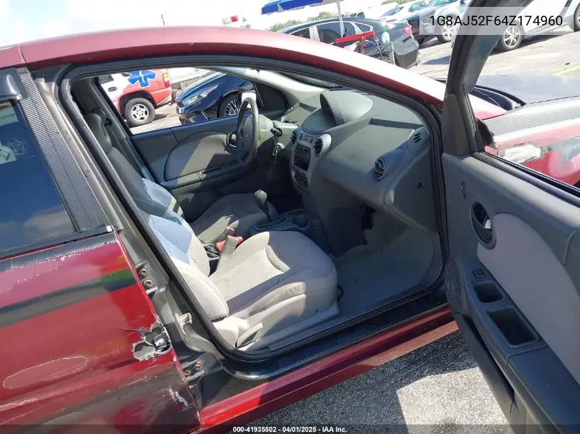 2004 Saturn Ion 2 VIN: 1G8AJ52F64Z174960 Lot: 41935502