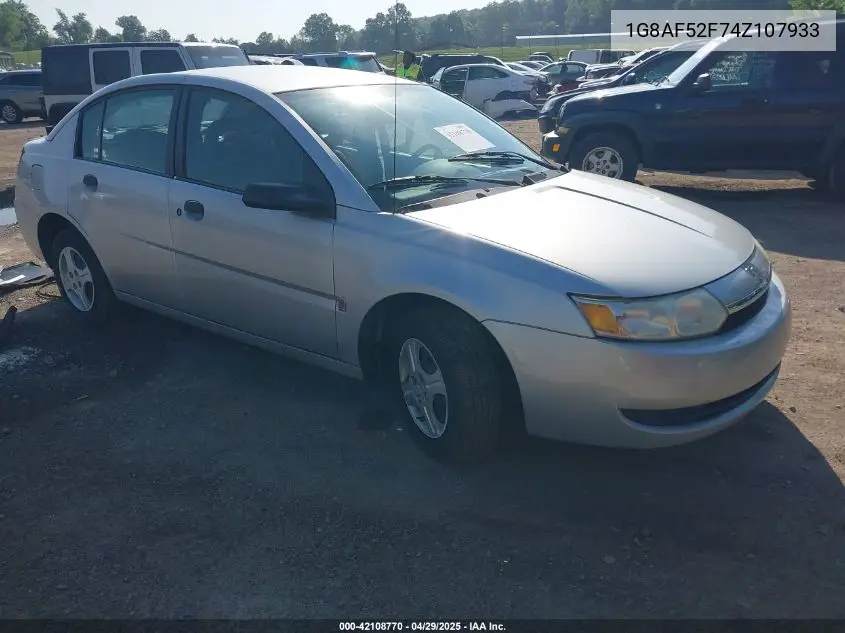 2004 Saturn Ion 1 VIN: 1G8AF52F74Z107933 Lot: 42108770