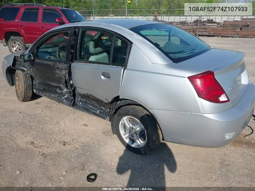 2004 Saturn Ion 1 VIN: 1G8AF52F74Z107933 Lot: 42108770
