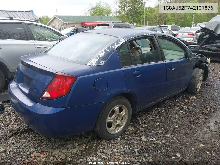 2004 Saturn Ion Level 2 VIN: 1G8AJ52F742107876 Lot: 42153381