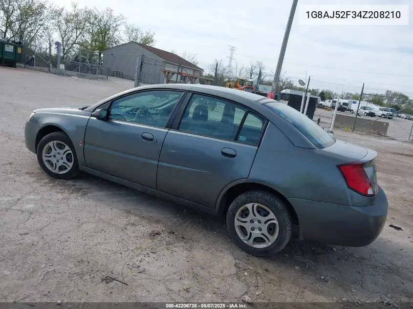 2004 Saturn Ion 2 VIN: 1G8AJ52F34Z208210 Lot: 42206738
