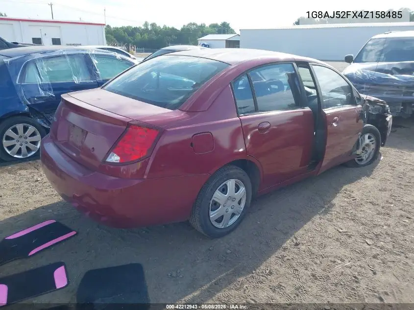 2004 Saturn Ion 2 VIN: 1G8AJ52FX4Z158485 Lot: 42212943