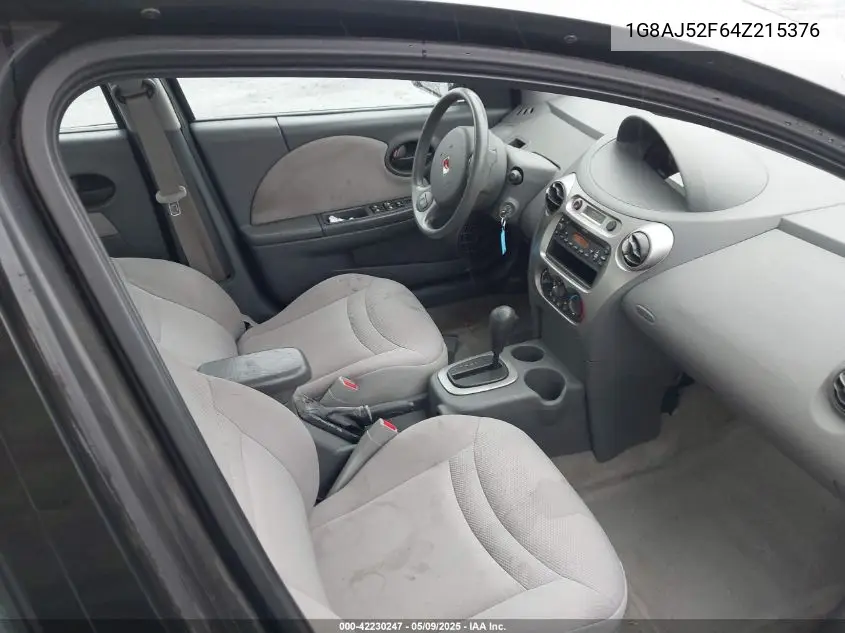 2004 Saturn Ion 2 VIN: 1G8AJ52F64Z215376 Lot: 42230247