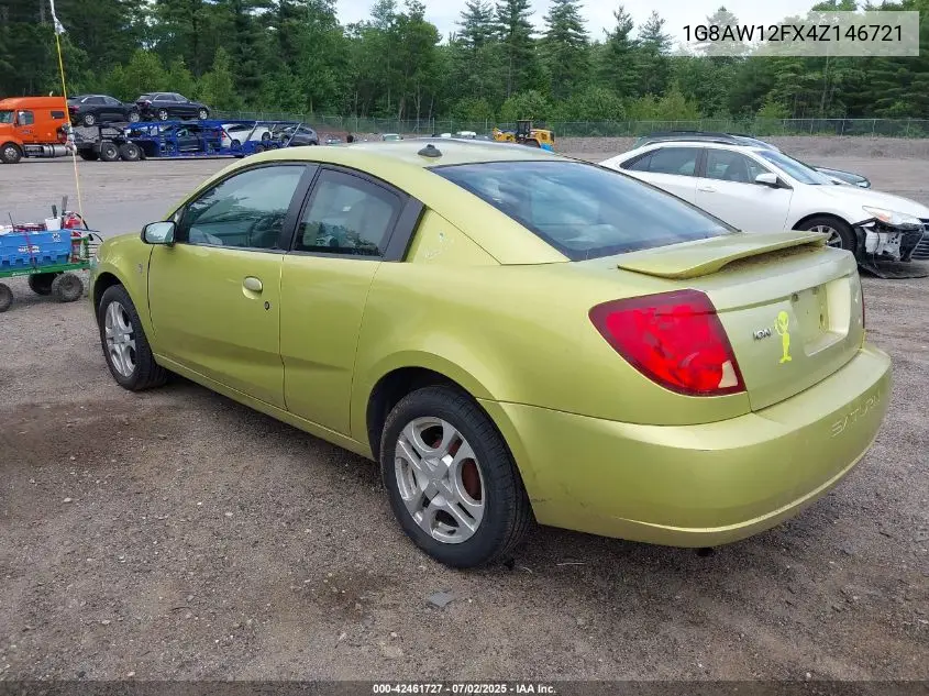 2004 Saturn Ion 3 VIN: 1G8AW12FX4Z146721 Lot: 42461727