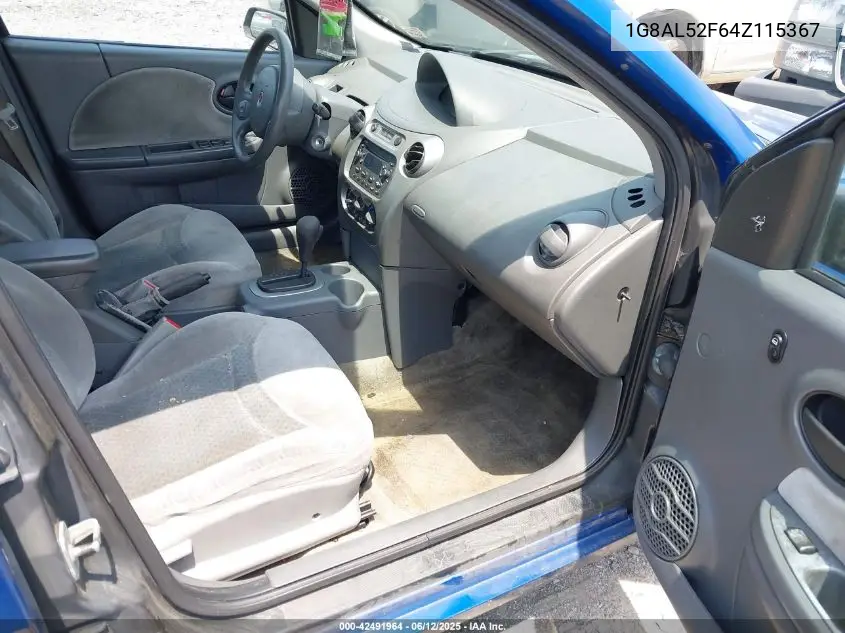 2004 Saturn Ion 3 VIN: 1G8AL52F64Z115367 Lot: 42491964