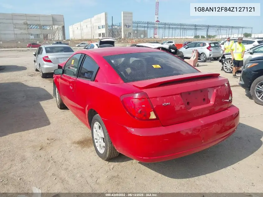 2004 Saturn Ion 2 VIN: 1G8AN12F84Z127121 Lot: 42493502