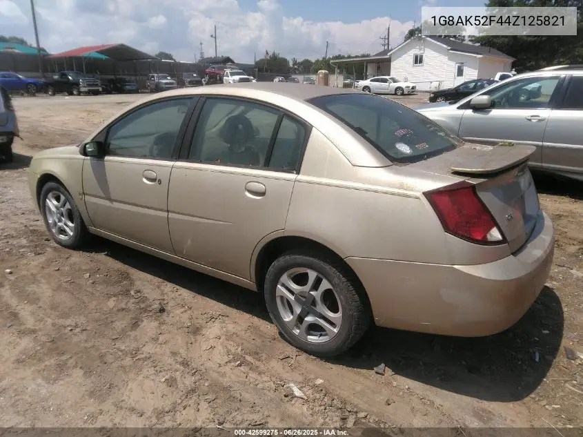 2004 Saturn Ion 3 VIN: 1G8AK52F44Z125821 Lot: 42599275