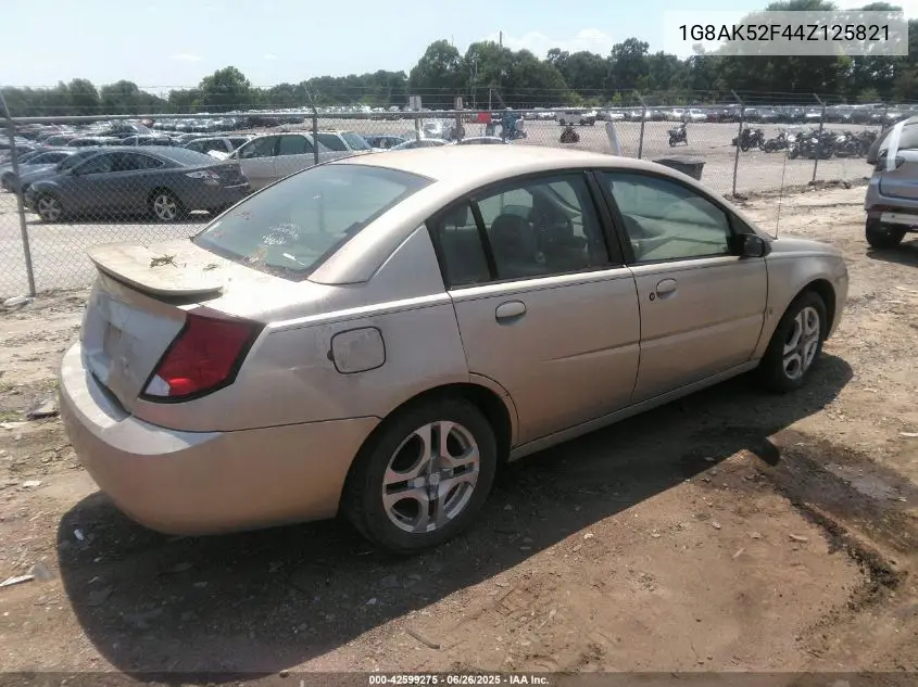 2004 Saturn Ion 3 VIN: 1G8AK52F44Z125821 Lot: 42599275