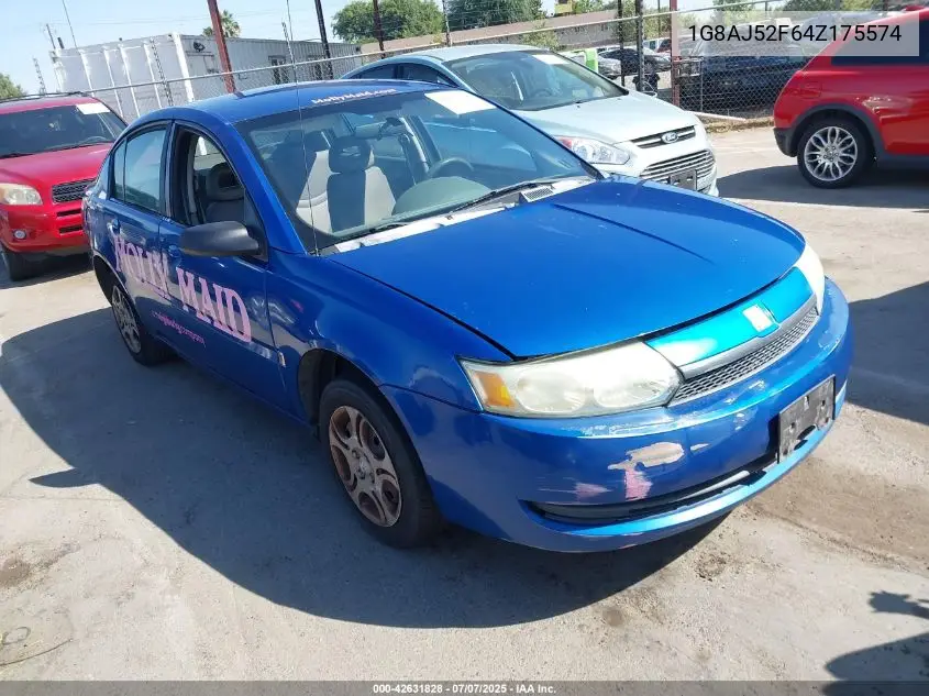 2004 Saturn Ion Level 2 VIN: 1G8AJ52F64Z175574 Lot: 42631828