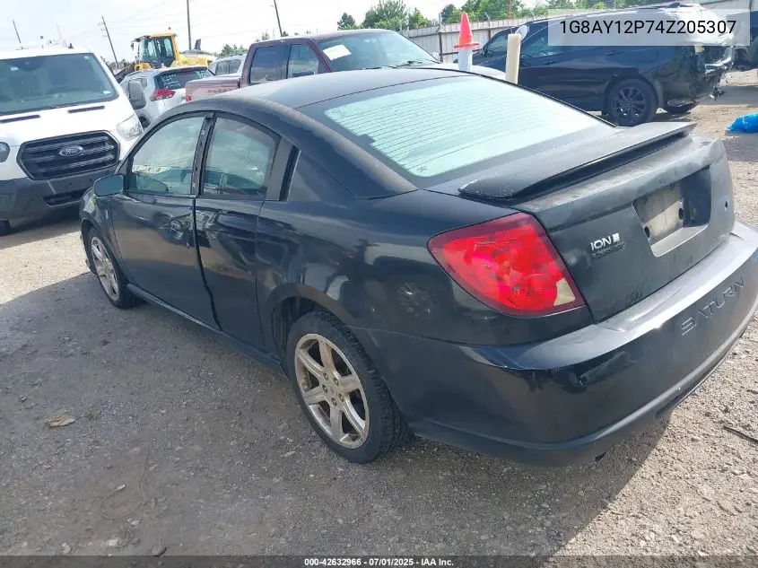 2004 Saturn Ion Red Line VIN: 1G8AY12P74Z205307 Lot: 42632966