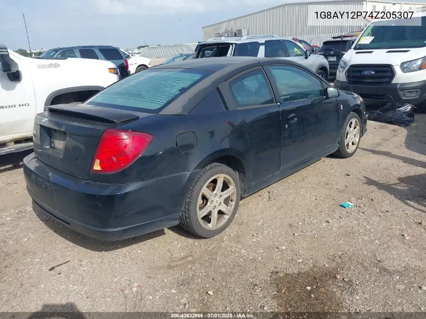 2004 Saturn Ion Red Line VIN: 1G8AY12P74Z205307 Lot: 42632966