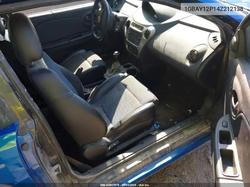 2004 Saturn Ion VIN: 1GBAY12P14Z212138 Lot: 42647979