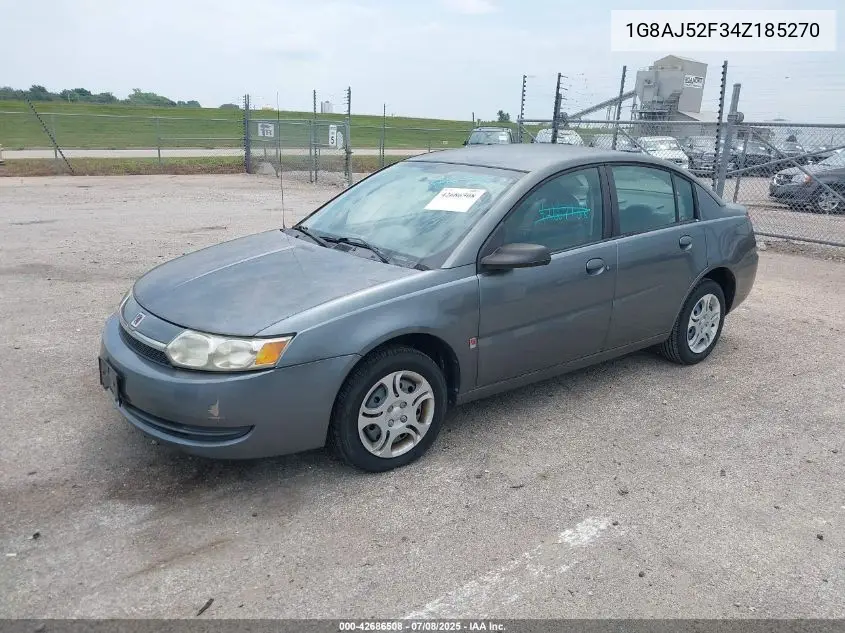 2004 Saturn Ion 2 VIN: 1G8AJ52F34Z185270 Lot: 42686508