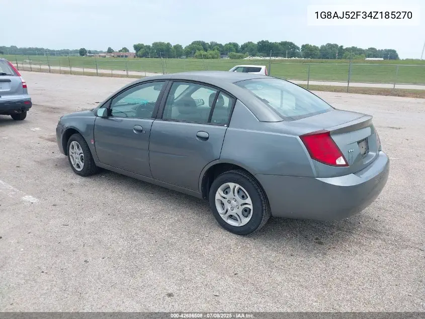 2004 Saturn Ion 2 VIN: 1G8AJ52F34Z185270 Lot: 42686508