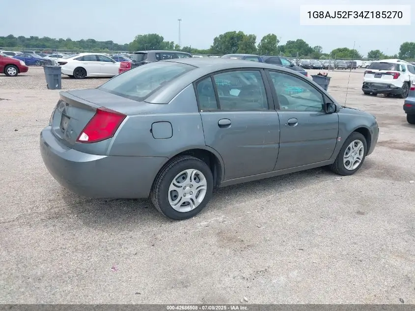 2004 Saturn Ion 2 VIN: 1G8AJ52F34Z185270 Lot: 42686508