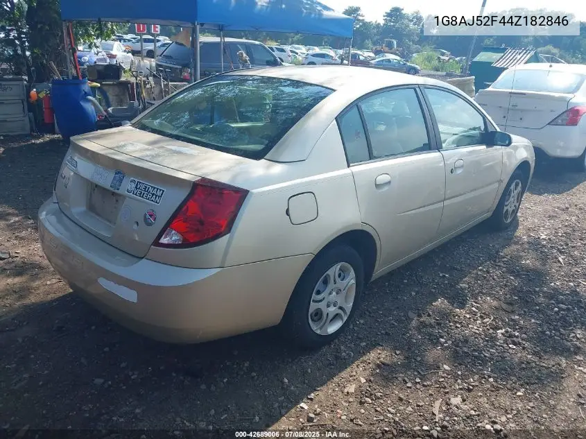 2004 Saturn Ion 2 VIN: 1G8AJ52F44Z182846 Lot: 42689006