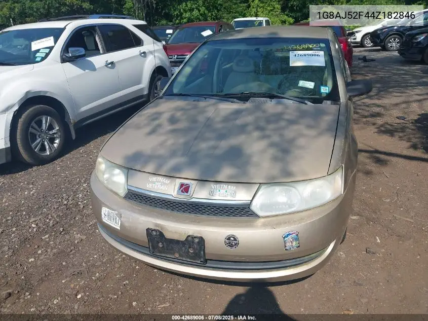 2004 Saturn Ion 2 VIN: 1G8AJ52F44Z182846 Lot: 42689006