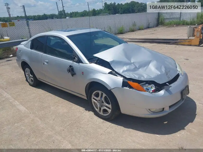 2004 Saturn Ion 3 VIN: 1G8AW12F64Z226050 Lot: 42694117
