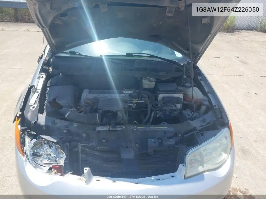2004 Saturn Ion 3 VIN: 1G8AW12F64Z226050 Lot: 42694117