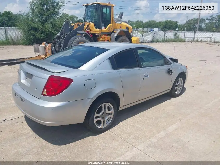 2004 Saturn Ion 3 VIN: 1G8AW12F64Z226050 Lot: 42694117