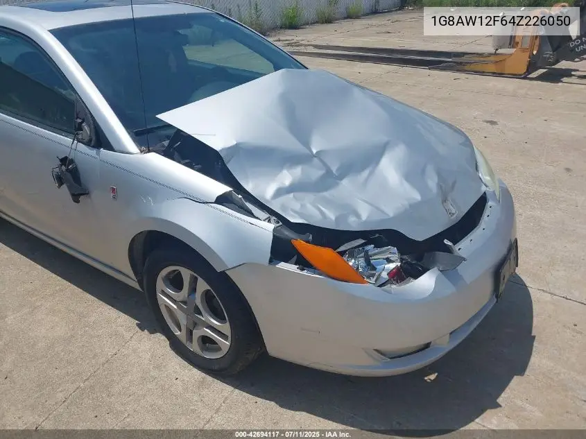 2004 Saturn Ion 3 VIN: 1G8AW12F64Z226050 Lot: 42694117