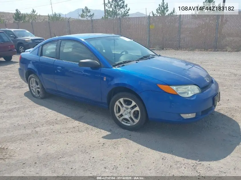 2004 Saturn Ion 3 VIN: 1G8AV14F44Z183182 Lot: 42732104