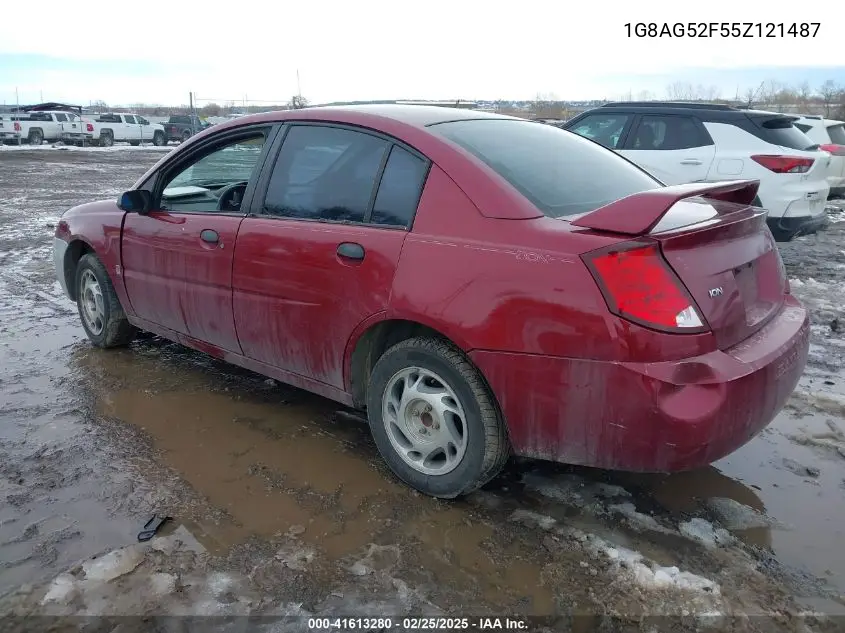 2005 Saturn Ion 1 VIN: 1G8AG52F55Z121487 Lot: 41613280