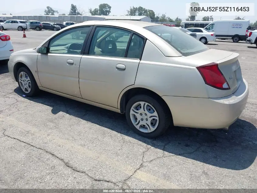 2005 Saturn Ion 2 VIN: 1G8AJ52F55Z116453 Lot: 42616243