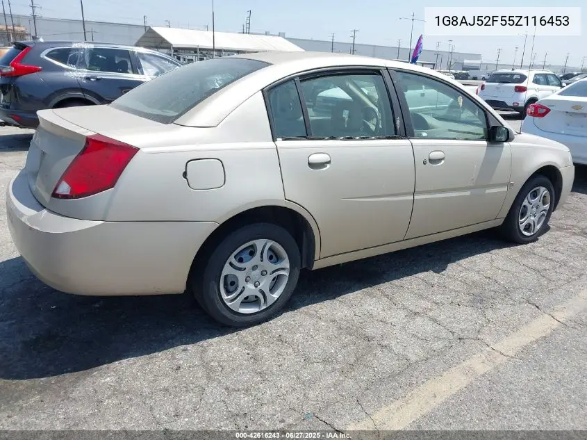2005 Saturn Ion 2 VIN: 1G8AJ52F55Z116453 Lot: 42616243