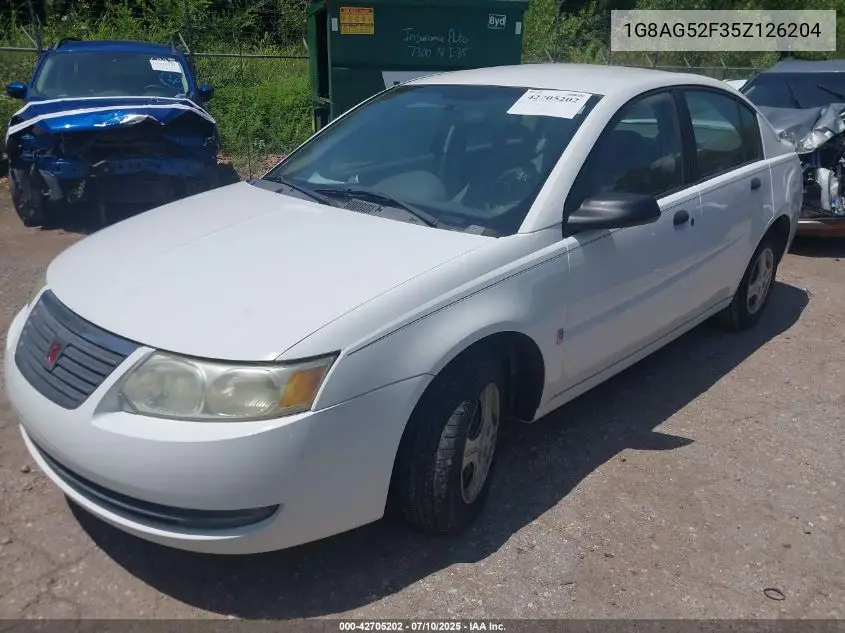 2005 Saturn Ion 1 VIN: 1G8AG52F35Z126204 Lot: 42705202