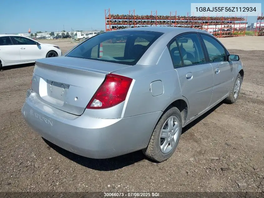 2006 Saturn Ion Level 2 VIN: 1G8AJ55F56Z112934 Lot: 30066073