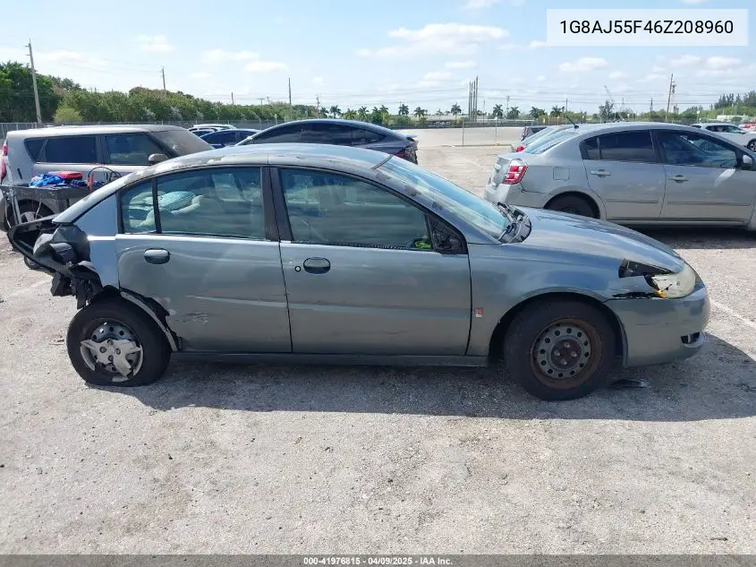 2006 Saturn Ion 2 VIN: 1G8AJ55F46Z208960 Lot: 41976815