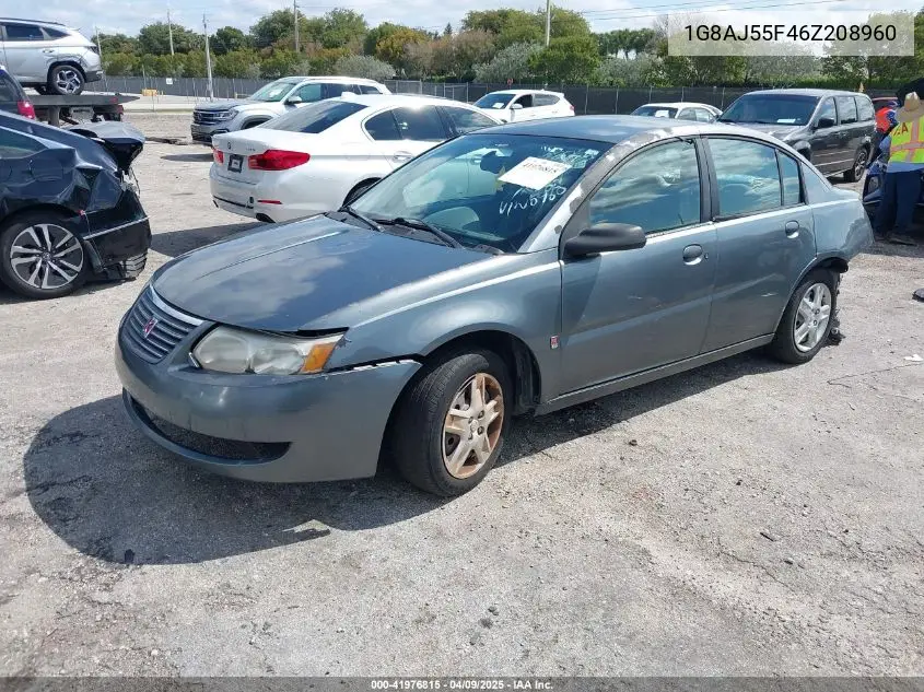 2006 Saturn Ion 2 VIN: 1G8AJ55F46Z208960 Lot: 41976815