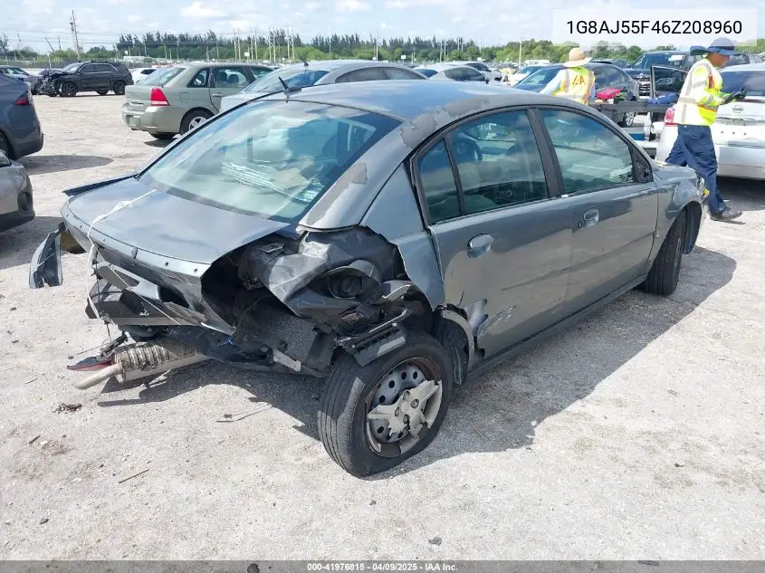 2006 Saturn Ion 2 VIN: 1G8AJ55F46Z208960 Lot: 41976815