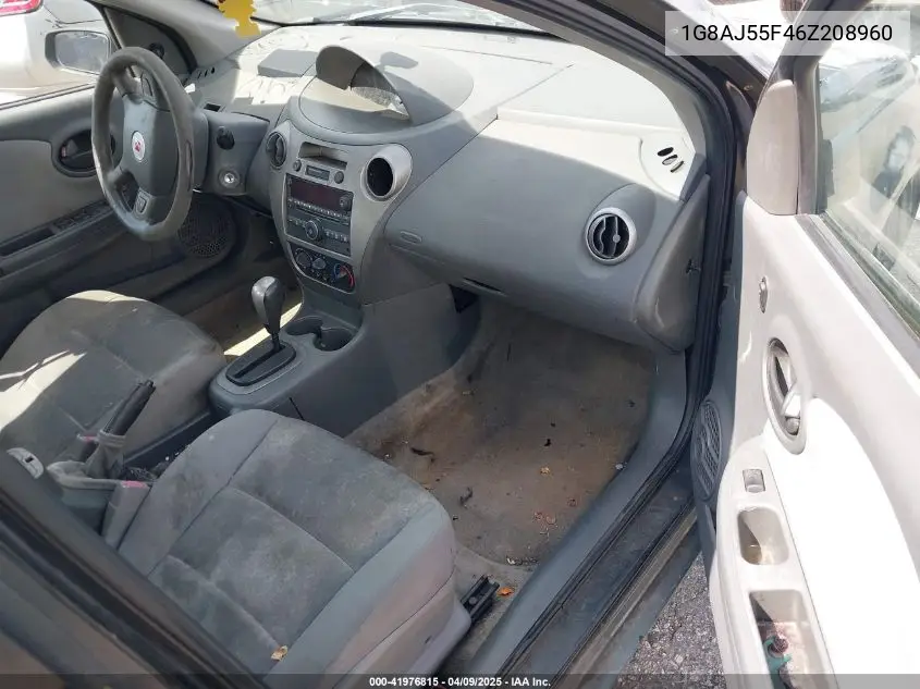 2006 Saturn Ion 2 VIN: 1G8AJ55F46Z208960 Lot: 41976815