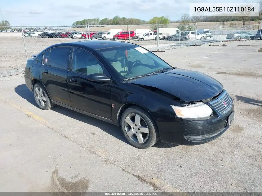 2006 Saturn Ion 3 VIN: 1G8AL55B16Z110184 Lot: 42136590