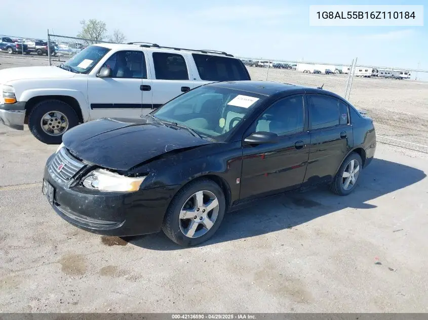 2006 Saturn Ion 3 VIN: 1G8AL55B16Z110184 Lot: 42136590