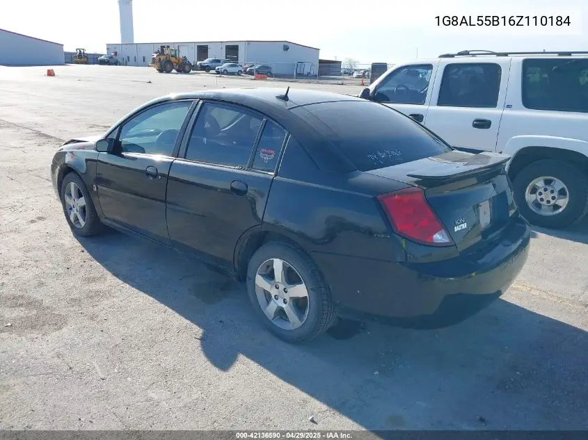 2006 Saturn Ion 3 VIN: 1G8AL55B16Z110184 Lot: 42136590