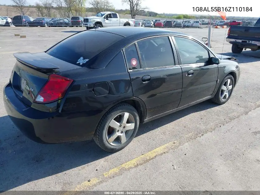 2006 Saturn Ion 3 VIN: 1G8AL55B16Z110184 Lot: 42136590
