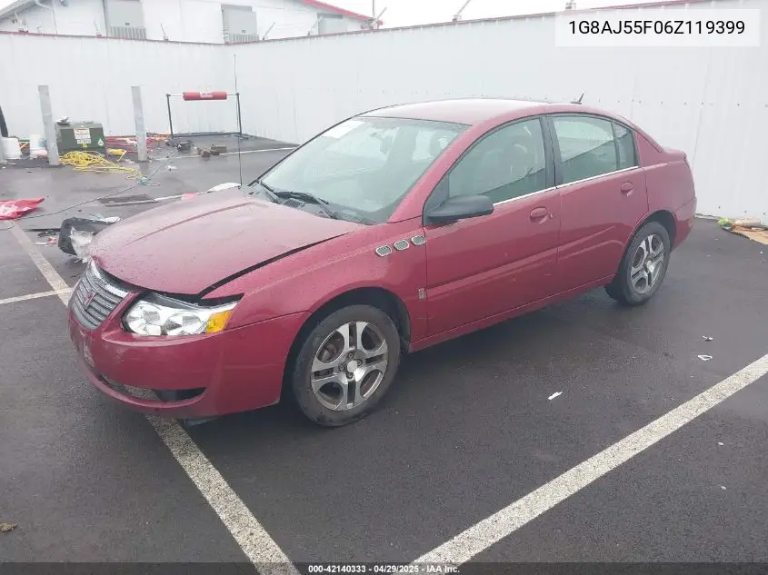 2006 Saturn Ion 2 VIN: 1G8AJ55F06Z119399 Lot: 42140333