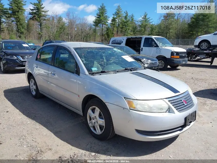 2006 Saturn Ion 2 VIN: 1G8AJ58F26Z117018 Lot: 42149582