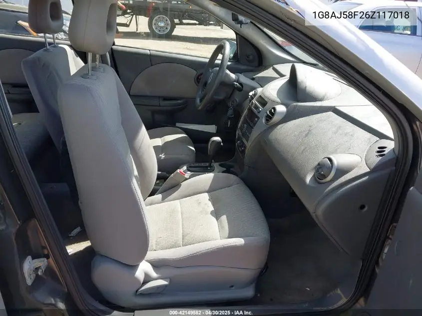 2006 Saturn Ion 2 VIN: 1G8AJ58F26Z117018 Lot: 42149582